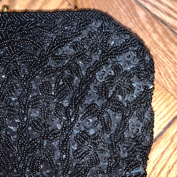 Vintage Black Hand Made Evening Bag - Picture 2 of 10
